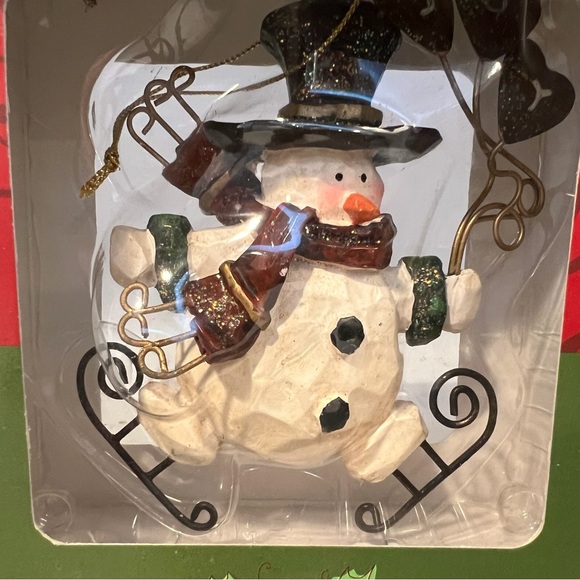 Whimsical Ornaments.  Santa and Two Snowmen.   NIB - Picture 4 of 7